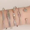 Pulseira Bangle Acessórios de Luxo Cruzados High-End Pulseira de Mão Aberta Moda para Usar em Camadas Ornamentos Pulseira Bangle Feminina Acessórios