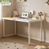 Escritorio de computadora, escritorio simple de doble longitud para dormitorio, con cajones, escritorio de estudio para uso doméstico, adecuado para estudiantes y trabajadores de oficina