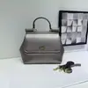 Bolsa Feminina com Aba Estampa de Palmeira, Moda Versátil de Venda Quente Transfronteiriça, Bolsa de Ombro e Transversal com Toque de Festa de Alto Padrão