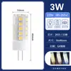 Fuente de Luz Cerámica Ledg4/G9 220V Lámpara Maíz 5W12W Bombilla de Ahorro de Energía Regulable Atenuación de Tres Colores Alto Brillo