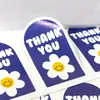 10 Pegatinas/Hoja Azules Florales Pegatinas Selladoras de Gracias, Perfectas para Sellar Cajas de Postres, Empaque de Regalos y Notas de Agradecimiento para Horneados