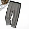 Pantalones Individuales de Lana de Cordero para Niños y Niñas, Pantalones Térmicos de Invierno Cepillados por Ambos Lados para Niños Mayores