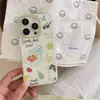 Malha Frutada Japonesa e Coreana Adequada para Capa de Celular Apple 16Promax Bolsa Iphone15 13 Anti-Queda 14 Novo Estilo 16