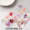 FULL BEAUTY Accesorios para Uñas Florales Mixtos, Rosas, Tulipanes y Moños 3D Suaves