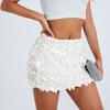 2025 Europeo y Americano Transfronterizo Nueva Moda Casual Vacaciones Sexy Ajustado a las Caderas Elegante Lentejuela Tejido Falda de Playa