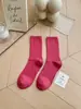 Calcetines de Colores para Niños Ins Súper Fire Morado Naranja Rojo Rosa Calcetines Medios Calcetines de Danza Moderna con Pantalones de Tiburón