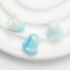 Pendientes de campana pequeña de dos colores con baño de color UV, hechos a mano, hechos a mano, hechos en casa, con agujero para colgar, cadena para teléfono móvil, accesorios de joyería con cuentas