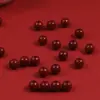 Grânulos Soltos de Cinábrio de Grande Abertura de 6mm-8mm Areia Vermelha Areia Roxa Dourada Grânulos Redondos de Furo Grande Acessórios para Pulseira DIY Joias Venda por Atacado