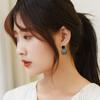 Brincos Geométricos de Agulha de Prata S925 Temperamento Sexy Coreia Dongdaemun Celebridade da Internet Brincos Atmosféricos Brincos Femininos Outlet de Fábrica