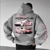 Sudadera con capucha Street Pink Sports Car Street Unisex Oversized 2025