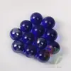50 Piezas de Canicas de Vidrio Transparente Azul Profundo de 22 mm, Canicas Azul Cobalto de 2.2 cm, Bolas Decorativas de Juguete para Niños de 22 mm
