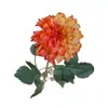 Dália de Borda Assada Flor Artificial Casamento Decoração de Casamento Paisagismo Flor Artificial ao Ar Livre Adereços para Sessão de Fotos de Casamento Flor Artificial