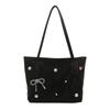 Grande Capacidade Bolsa Tote Bolsa Feminina 2025 Nova Alta Qualidade All-match Pearl Bow Mão Ombro Bolsa Axila