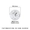 Plata Esterlina S925 Plata Lisa Hecho a Mano en Chiang Mai Hilo de Plata Bola Espaciadora Cuentas Envueltas Alrededor de Cuentas de Plata Pulsera DIY Pulsera Accesorios de Plata