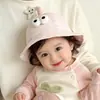 Sombrero de Pescador para Bebé, Estilo Delgado de Primavera y Otoño, Sombrero de Elfo Lindo y Adorable, Sombrero Cubo Pequeño para Bebés y Niños Pequeños, Sombrero de Sol de Verano