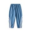 Pantalones de Otoño para Niños en Stock, Pantalones Casuales Rayados de Moda para Niños, Pantalones Largos de Abrigo para Niños Pequeños