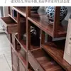 Estante Pequeño de Madera Maciza Antiguo, Estilo Chino Nuevo para Sala de Estar, Estante de Exhibición de Almacenamiento de Estilo Chino Nuevo para Sala de Té, Divisor de Pantalla, Gabinete de Múltiples Tesoros