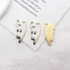 1 Colgante de Gato de Esmalte de Aleación 12X25Mm Accesorios Colgantes Pendientes Accesorios para el Cabello Teléfono Accesorios para Joyería DIY