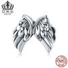 Ivor Original Angel Big Wings Cool Silver Beads Europeu e Americano Sacred Wind s925 Jóias de Prata Esterlina SCC1091