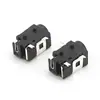 Conector Hembra DC SMD Conector de Alimentación DC DC031A 3.5 de Cuatro Pines Resistente a la Temperatura Horizontal con Pin de Posicionamiento Resistente a Altas Temperaturas