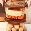 Caixa de Vidro para Conservar Frescos Especial para Geladeira Grande Capacidade Caixa para Armazenar Kimchi Marmita Grau Alimentício Picles Marinadas Pote Selado