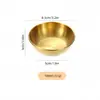 Tigela de Tempero Redonda de Aço Inoxidável da Amazon Tigela de Tempero para Cozinha Doméstica Mini Tigela Pequena Recipiente para Molho de Soja Prato para Molho