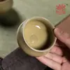 Xícara Mestra de Celadon de Longquan Xícara de Chá Kung Fu Par Pessoal de Xícaras Cerâmica Xícara de Chá Longevidade Xícara Única Presente de Dia dos Pais