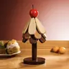 Alfombrilla Aislante Térmico Mesa de Comedor de Madera Maciza Antiescaldado Casero Posavasos de Árbol Adornos de Bambú Árbol de Navidad Cazuela Comida Plegable