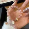 Sorvete Carvão Assado Caramelo Pata de Gato Gato da Sorte Pulseira Bonita de Contas Pulseira de Festa para Estudantes Homens Mulheres Crianças Presente para Namorada
