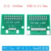 Placa Adaptadora FPC/FFC Conector de Passo 0,5mm/1,0mm para Cabo Flexível de Fita de Conexão Direta 2,54