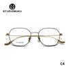 STUDIOMUKU Gafas Frescas de Madera Ultraligeras Cómodas Diseño de Armazón Polygonal para Mujer Armazón Retro para Hombre