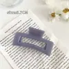 Pinza Cuadrada de Tiburón Retro Elegante Coreana Pinza de Pelo Elegante Maillard Celebridad de Internet Francesa Accesorios para el Cabello Tocado