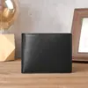 1209 Estilo Novo Europeu e Americano Transfronteiriço Carteira Masculina de Ultra-Fibra Curta Clássica Preta Carteira de Folhas Soltas Grande Capacidade