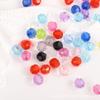 Acrílico transparente 32 cuentas angulares talladas imitación Cristal DIY accesorios de joyería pulsera iluminación bolsa tejida accesorios con cuentas