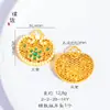 Venta de liquidación: Tienda de Oro Mismo Estilo Arena Dorada Flor de Seis Pétalos Perla Candado Ruyi Colgante Accesorios DIY Collar Trenzado