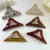 Horquilla triangular de ácido acético simple, horquilla grande, estilo retro, con forma de tiburón, para la parte trasera del cabello, horquilla de nicho para la cabeza