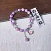 Novo Estilo Chinês Imitação Cerâmica Embalado Borboleta Amor Lua Pulseira para Namorada Papelaria Estudantes Pulseira Envolvente Presente