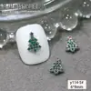 Manicure de Natal Transfronteiriça Cor Zircônia Árvore de Natal de Luxo Leve Diamante Pérola Pequenos Acessórios Acessórios de Decoração de Unhas