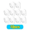 10 Peças Ganchos de Parede Adesivos Transparentes para Pendurar, Ganchos Adesivos de Alta Resistência, para Luzes de Fio Externas, Suportes de Quadro sem Prego, para Cozinha Banheiro Quarto Escritório