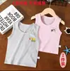 Pacote com 2 Camisetas Regata de Algodão para Crianças, Regatas de Bebê Unisex para Proteger a Barriga no Verão, Conjunto de Duas Peças de Algodão Puro Respirável Sem Costura Classe A