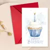 Conjunto de Cartão de Aniversário Estilo Aquarela Novo Transfronteiriço com Envelope Cartão de Mensagem de Bênção Escrito à Mão Criativo 10 Conjuntos ou Mais