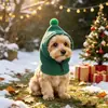 Sombrero navideño para perro de mascota transfronterizo para uso en exteriores, a prueba de frío, reductor de ruido, calentador de cuello anti-sobresalto para otoño e invierno, a prueba de viento, reductor de ruido y cálido