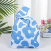 Lembrancinhas do Dia da Deusa, Sacolas de Presente para o Dia da Mulher, Bolsas de Tricô Florais, Bolsas de Mão de Primavera, Bolsas de Mão Versáteis