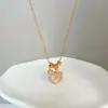 Collar que acelera el corazón Cadena para la clavícula Joyería Lujo Ligero Elegante Regalo de Cumpleaños