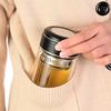 Taza de Té de Vidrio de Borosilicato Alto, Resistente a Altas Temperaturas de Doble Capa para Hombre, Taza de Vidrio Doméstica de Alta Gama con Tapa, Venta al por Mayor de Tazas de Té
