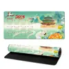 Calendário Ano do Coelho 2025 Mouse Pad Overlock Grande Pad de Mesa Extra Grande Pad de Presente com Calendário