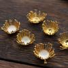 Horquilla de Cobre Chapada en Oro Dinastías Ming y Qing Ciudad Prohibida Bonsái Estambre Base diy Horquilla Accesorios para el Cuerpo Bolsa de Material Joyería Hanfu