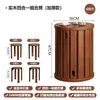 Taburete de madera maciza para el hogar, banco apilable, combinación de mesa de comedor que ahorra espacio, silla, taburete cuadrado, taburete de repuesto para restaurante, taburete apilable