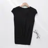 Chaleco de Punto sin Mangas para Primavera y Verano, Estilo Delgado para Mujer, Top Pulóver Simple y Versátil con Cuello en V, Bambú Lino, Capa Base Fresca y Amigable con la Piel