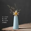 Mini vaso de areia roxa vaso cerâmico pequeno decoração de planta ins vaso para flores secas artesanato feito à mão